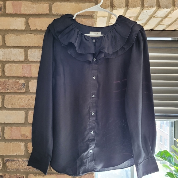 100% Silk J Crew Blouse - Picture 1 of 2